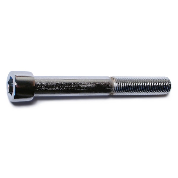 3/8"-24 Socket Head Cap Screw, Chrome Plated Steel, 3 in Length, 5 PK